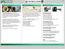 Tablet Screenshot of futuretechmetals.com